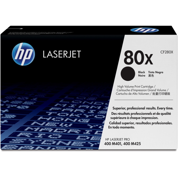 HP Toner 80X CF280X Schwarz Hohe Kapazität