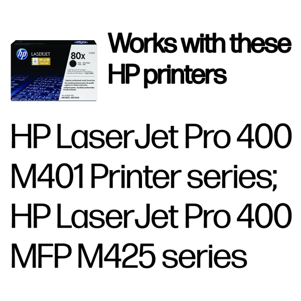 HP Toner 80X CF280X Schwarz Hohe Kapazität
