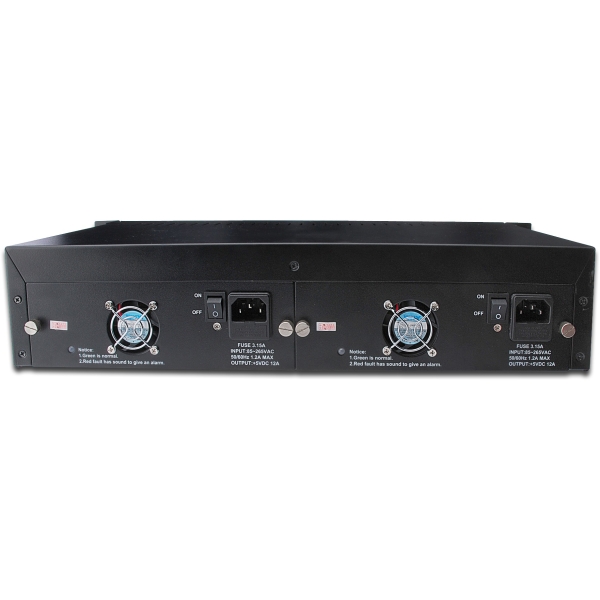 DIGITUS Medienkonverter Chassis 2HE 14-Slots schwarz