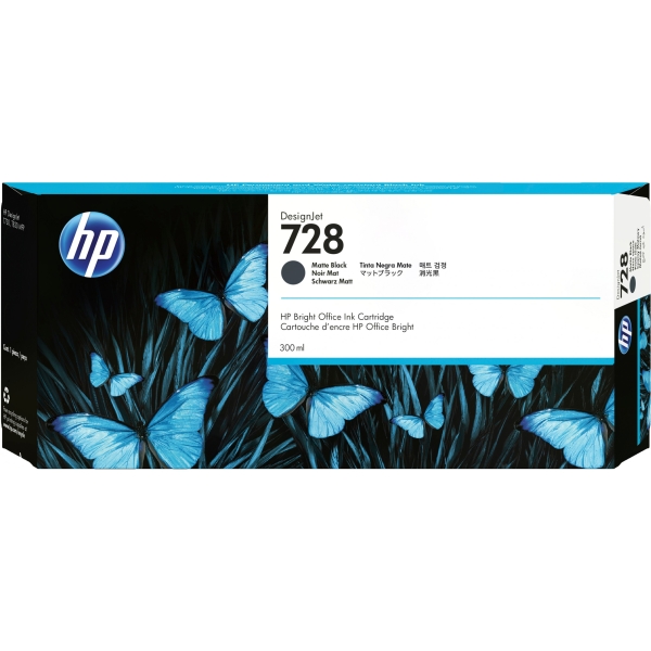 HP 728 300-ml Matte schwarz Tintenpatrone