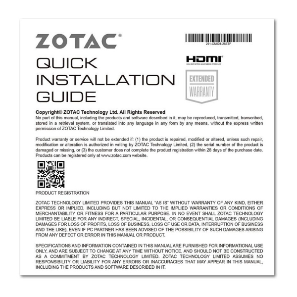 RTX 3050 8GB ZOTAC Gaming ECO GDDR6