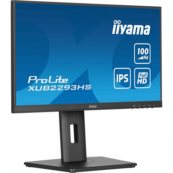 54,6cm/21,5 (1920x1080) iiyama ProLite XUB2293HS-B6 16:9 FHD IPS 1ms 100Hz HDMI DP Speaker Pivot Black