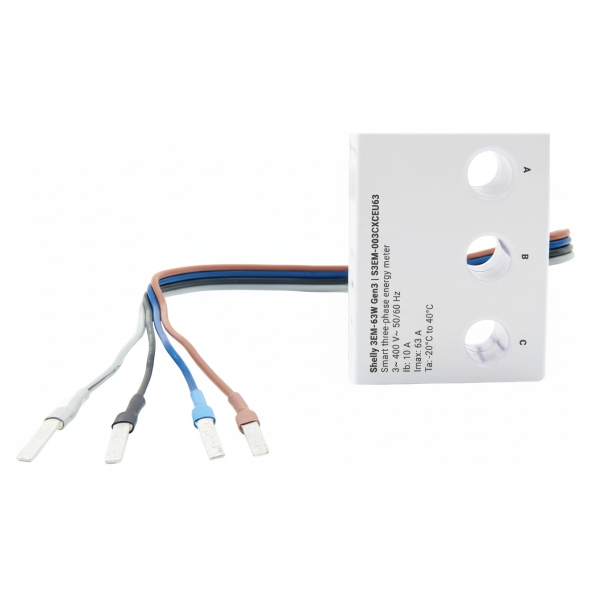 Shelly Relais 3EM-63W Gen3 Stromzähler