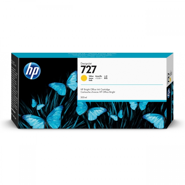 HP 727 300-ml Tintenpatrone Gelb