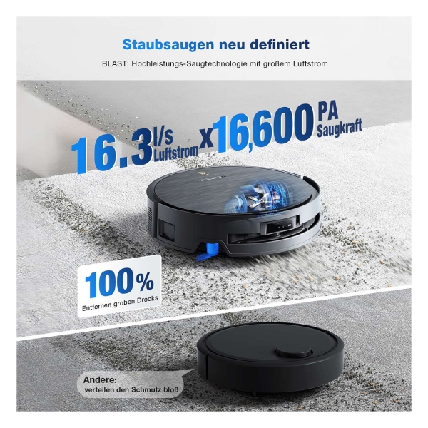 Deebot Saugroboter X9 PRO OMNI black