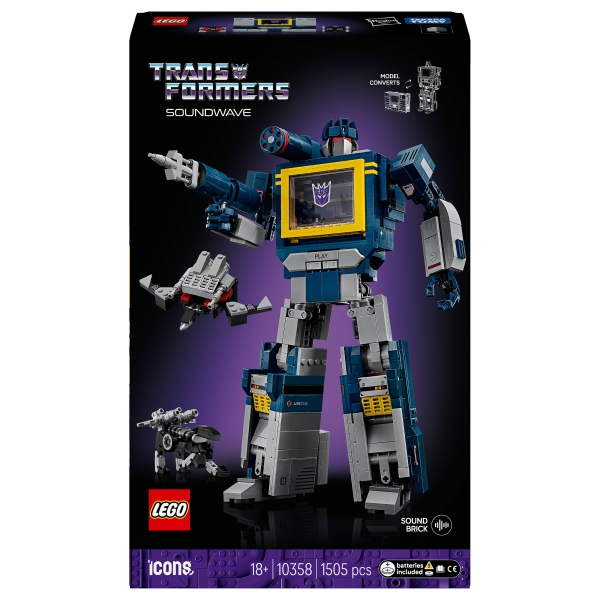 LEGO 10358 Icons Transformers: Soundwave