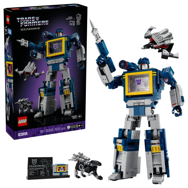 LEGO 10358 Icons Transformers: Soundwave
