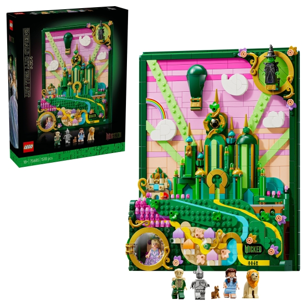 LEGO 75685 Wicked Emerald City Wandkunst