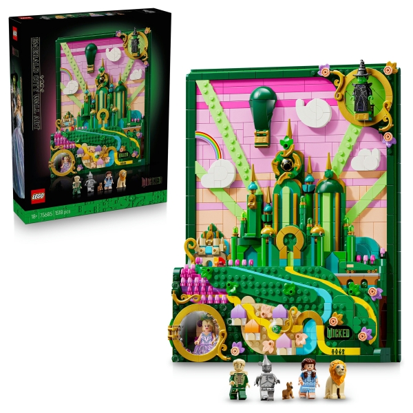 LEGO 75685 Wicked Emerald City Wandkunst