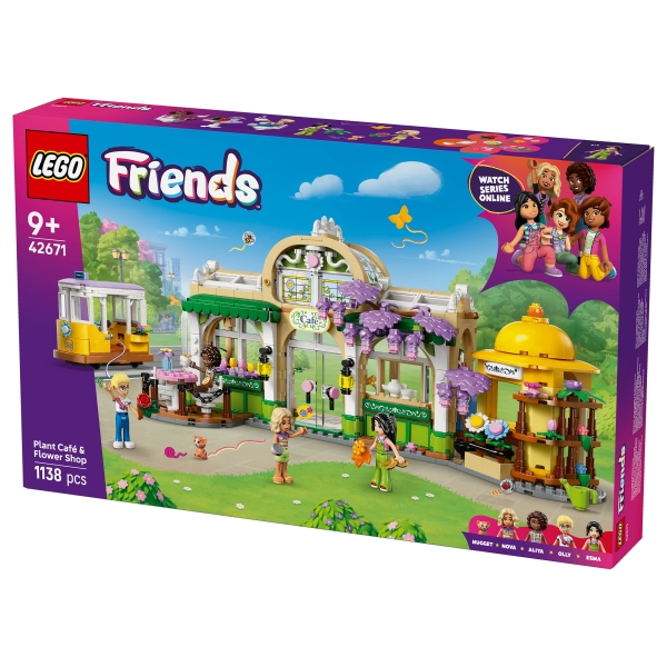 LEGO 42671 Friends Pflanzencaf und Blumenkiosk