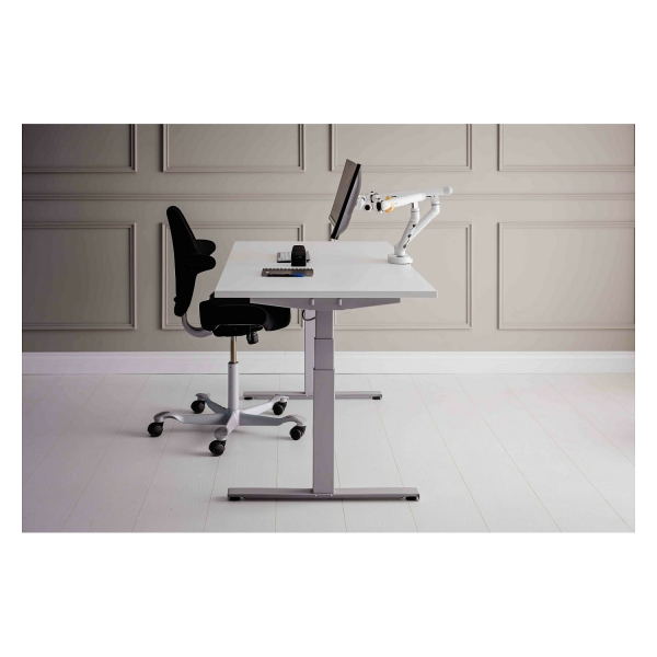 BakkerElkhuizen BE Flexible Dual Monitorarm White