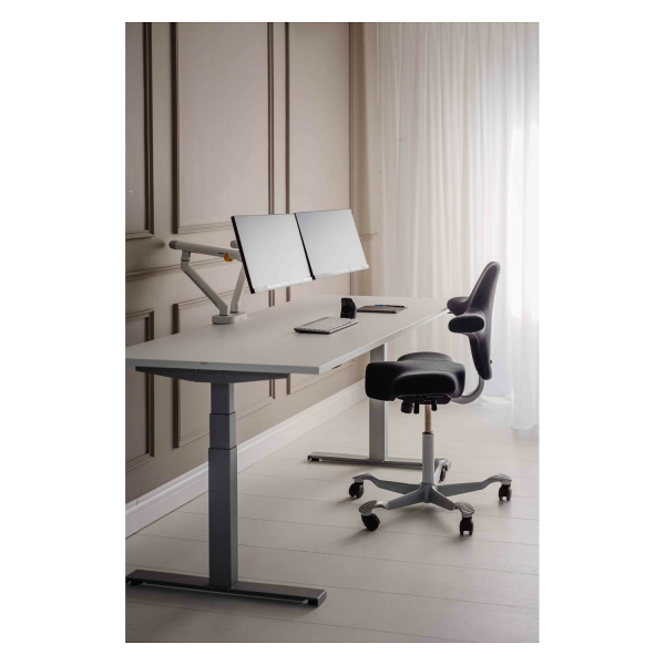 BakkerElkhuizen BE Flexible Dual Monitorarm White