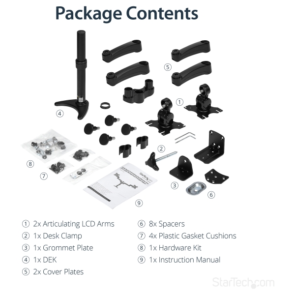 STARTECH.COM Dual-Monitor Arm
