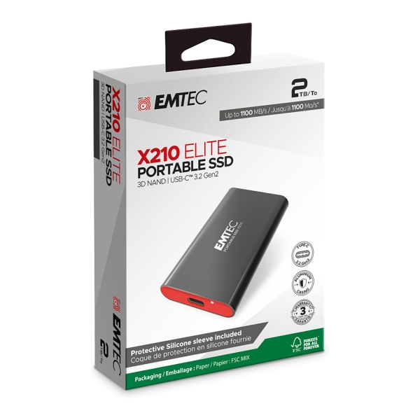 2TB Emtec 3.2Gen2 X210 Portable
