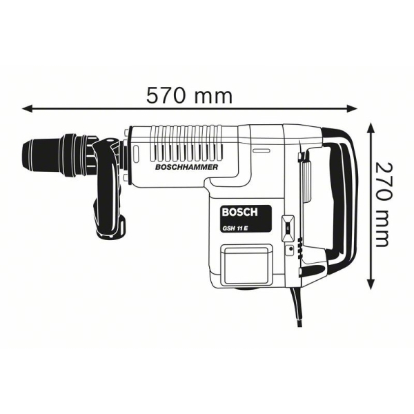 Bosch GSH 11 E Schlaghammer Koffer