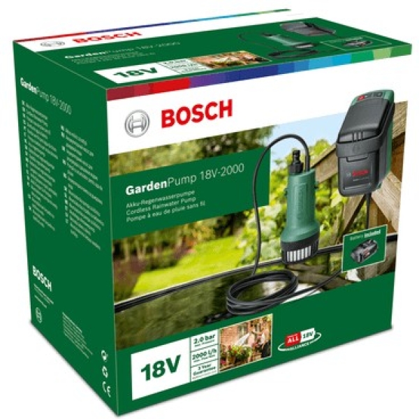 Bosch GardenPump 18V-2000 1x 2.5Ah