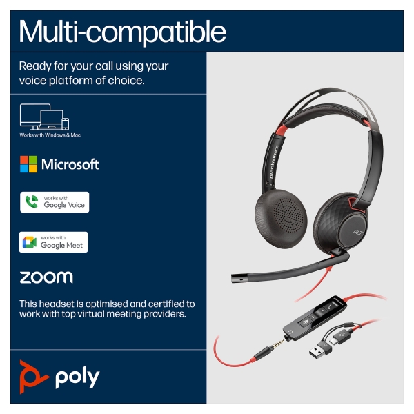 Poly Blackwire 5220 STEREO