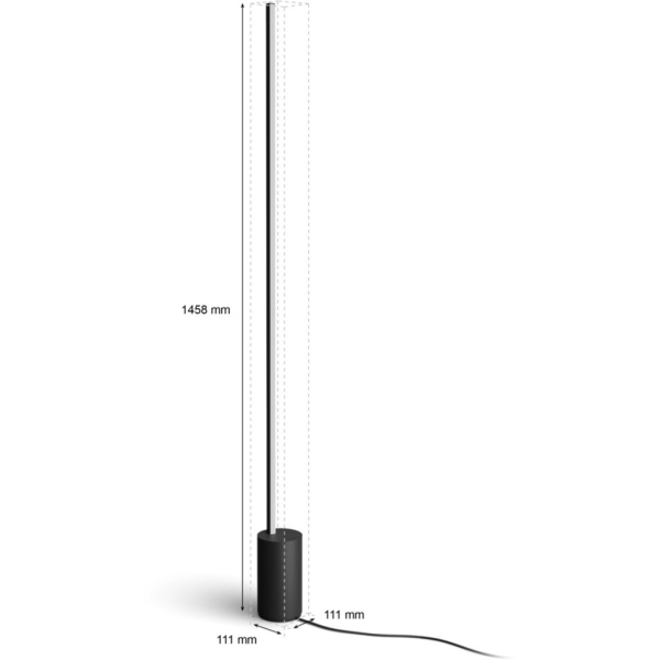 Philips Hue Gradient Signe Stehleuchte schwarz