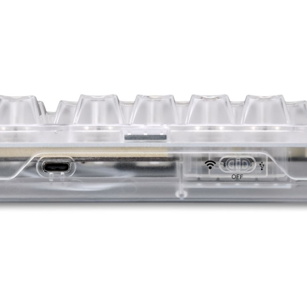 Sharkoon Gaming Tastatur Crystal Shark weiß DE