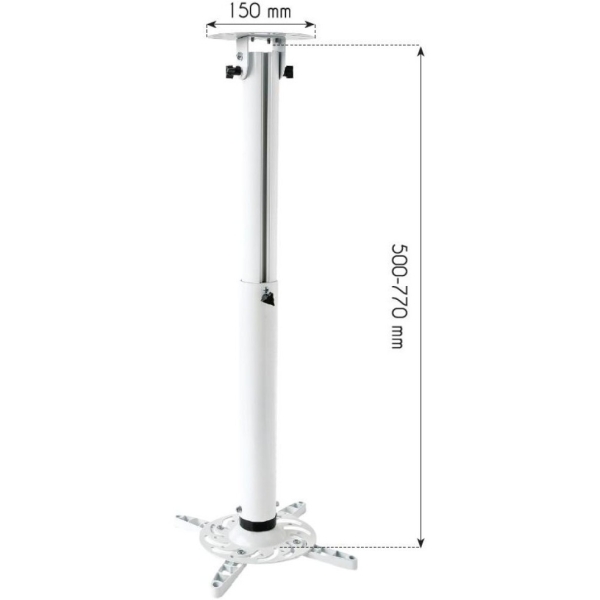 Techly Profi Deckenhalterung Beamer 50-77cm.