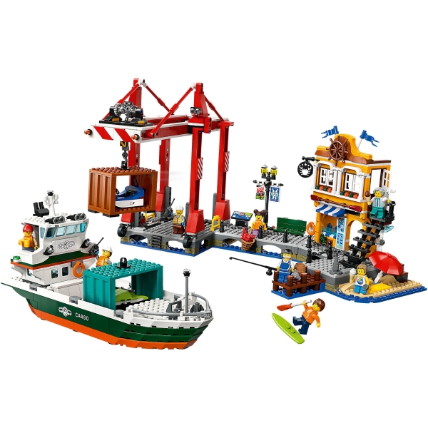 LEGO 60422 City Hafen mit Frachtschiff