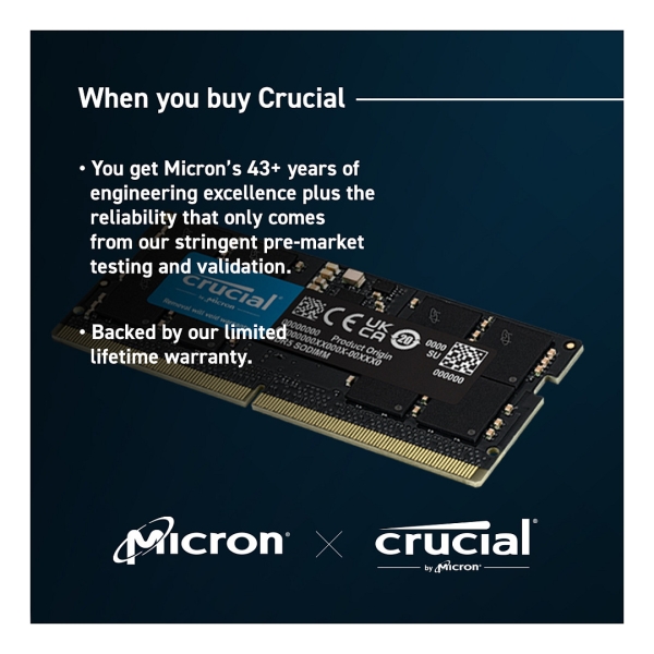 8GB PC 5600 CL46 Crucial
