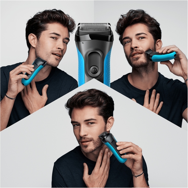Braun 3010BT (schwarz/blau)