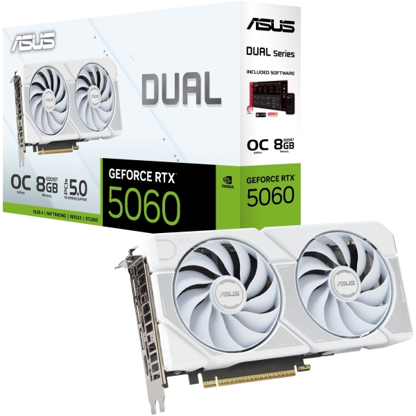 RTX5060 8GB Asus DUAL GDDR7 white