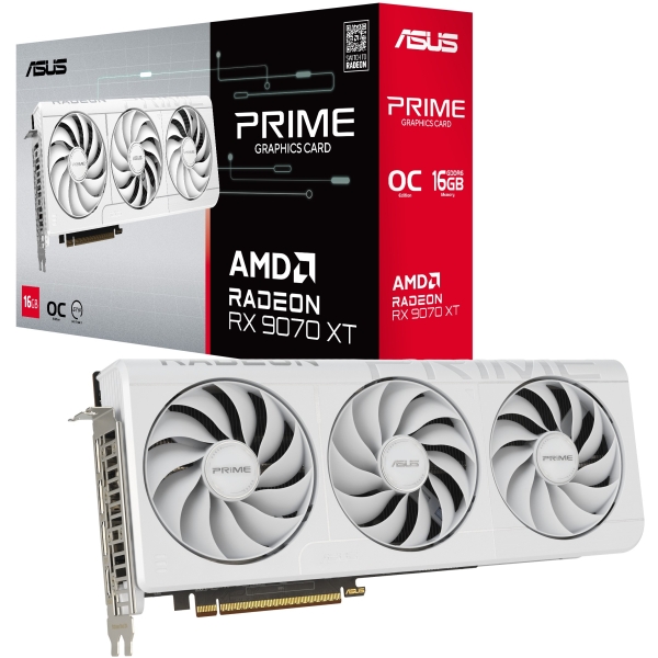 RX 9070XT 16GB ASUS PRIME GDDR6 WHITE