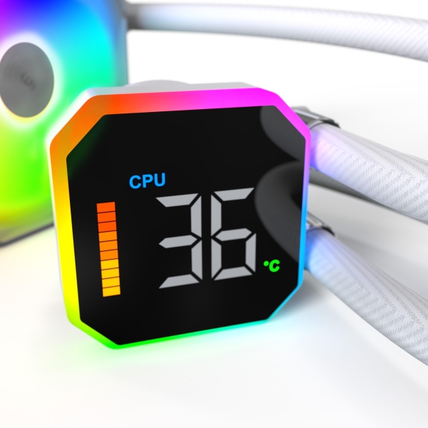 K Montech HyperFlow Digital 360 White