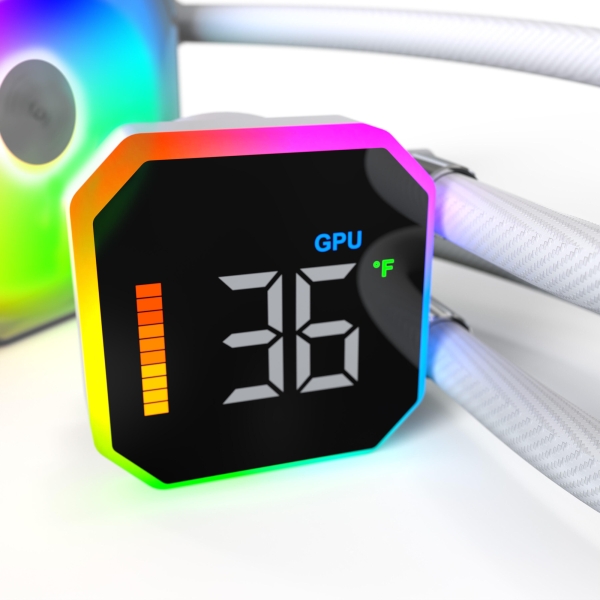 K Montech HyperFlow Digital 360 White