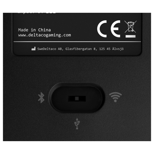 Deltaco DK440R Gaming Tastatur kabellos. Schwarz