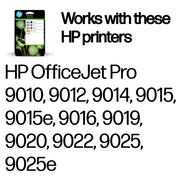 HP 963 CMYK ORIGINAL INK