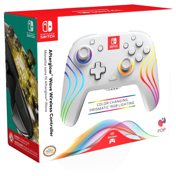 PDP Controller Afterglow Wave wireless weiß Switch