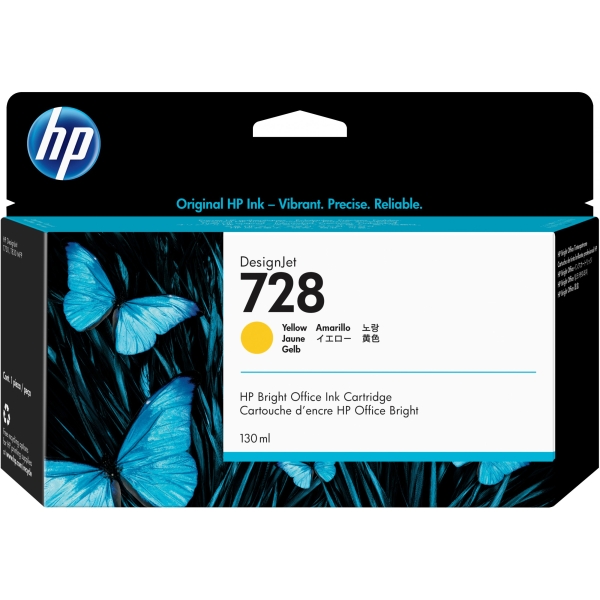 HP 728 130-ml Gelb Tintenpatrone