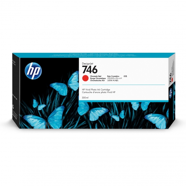 HP Tinte 746 P2V81A Rot Chrom