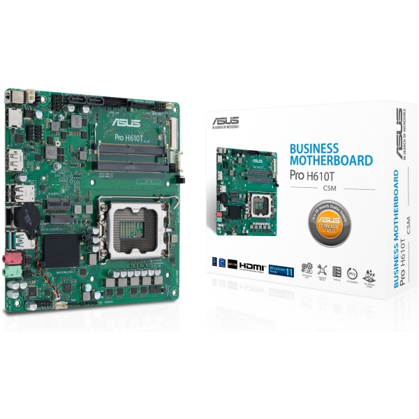 1700 ASUS PRO H610T-CSM mITX