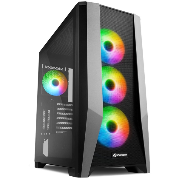 Midi Sharkoon TG7M RGB Black