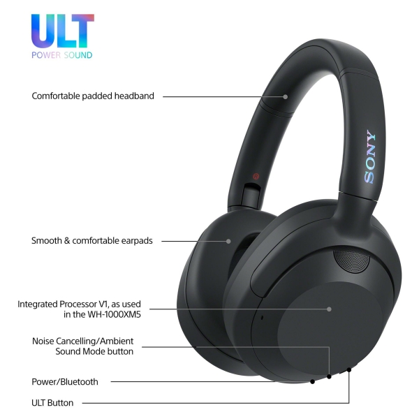 Sony WH-ULT900N wireless overear Headset black