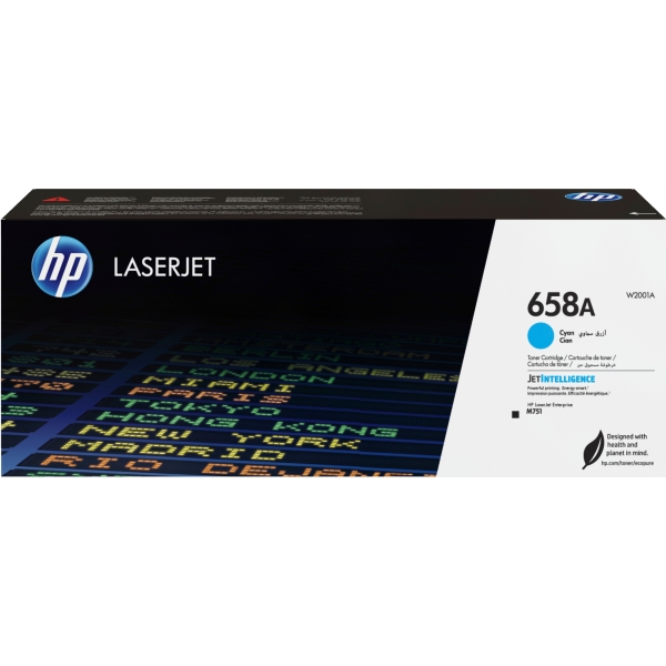 HP 658A Cyan LaserJet Toner Cartridge