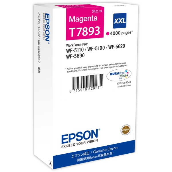 Epson Tinte T7893 magenta XXL T7893