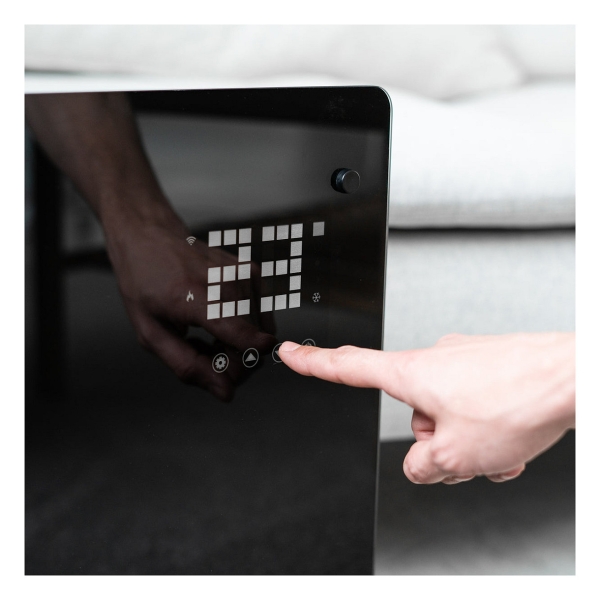 Hombli Glass Convection Heater 2000W schwarz