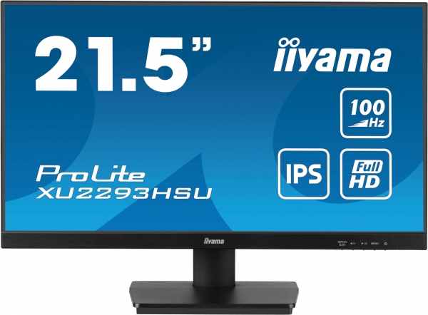 IIYAMA 54.5cm (21,5) XU2293HSU-B6  16:9 HDMI+DP+2xUSB IPS retail