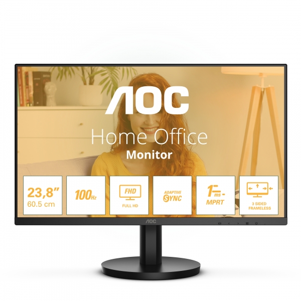 AOC 60,5cm (23,8) 24B3HMA2   16:09 HDMI VA black Speaker retail