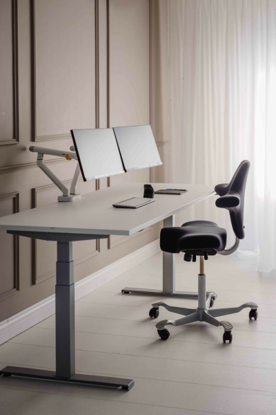 BakkerElkhuizen Monitorarm BE Flexible Dual weiß retail