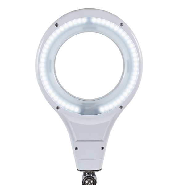 MAUL LED Lupenleuchte Makro mit Standfuß weiß
