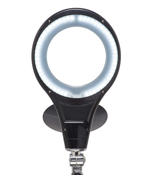 MAUL LED Lupenleuchte Makro mit Standfuß schwarz