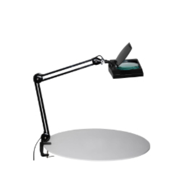 MAUL LED Lupenleuchte Vitrum mit Klemmfuß schwarz