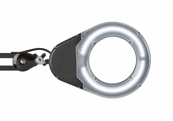 MAUL LED Lupenleuchte Viso mit Klemmfuß schwarz