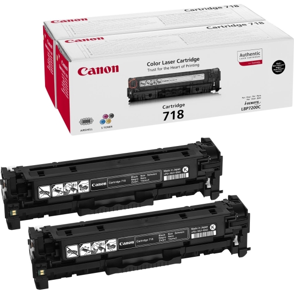 Canon 718 BK black Doppelpack